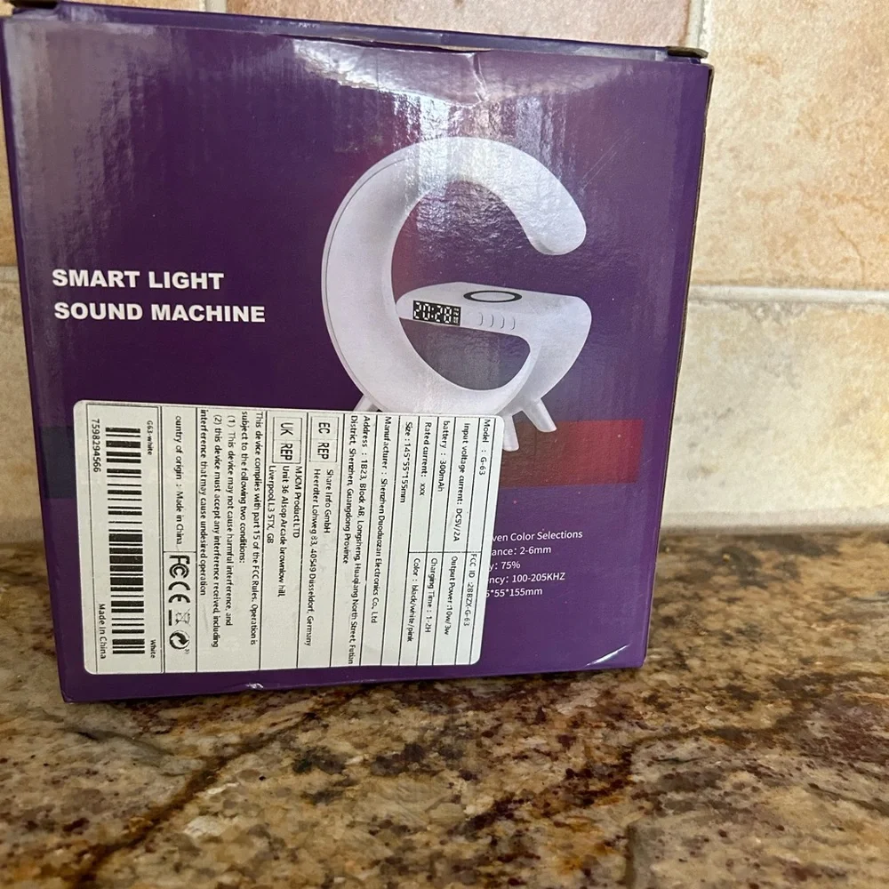 G63 INTELLIGENT SMART LIGHT SOUND MACHINE ( BRAND NEW) - Picture 4 of 12